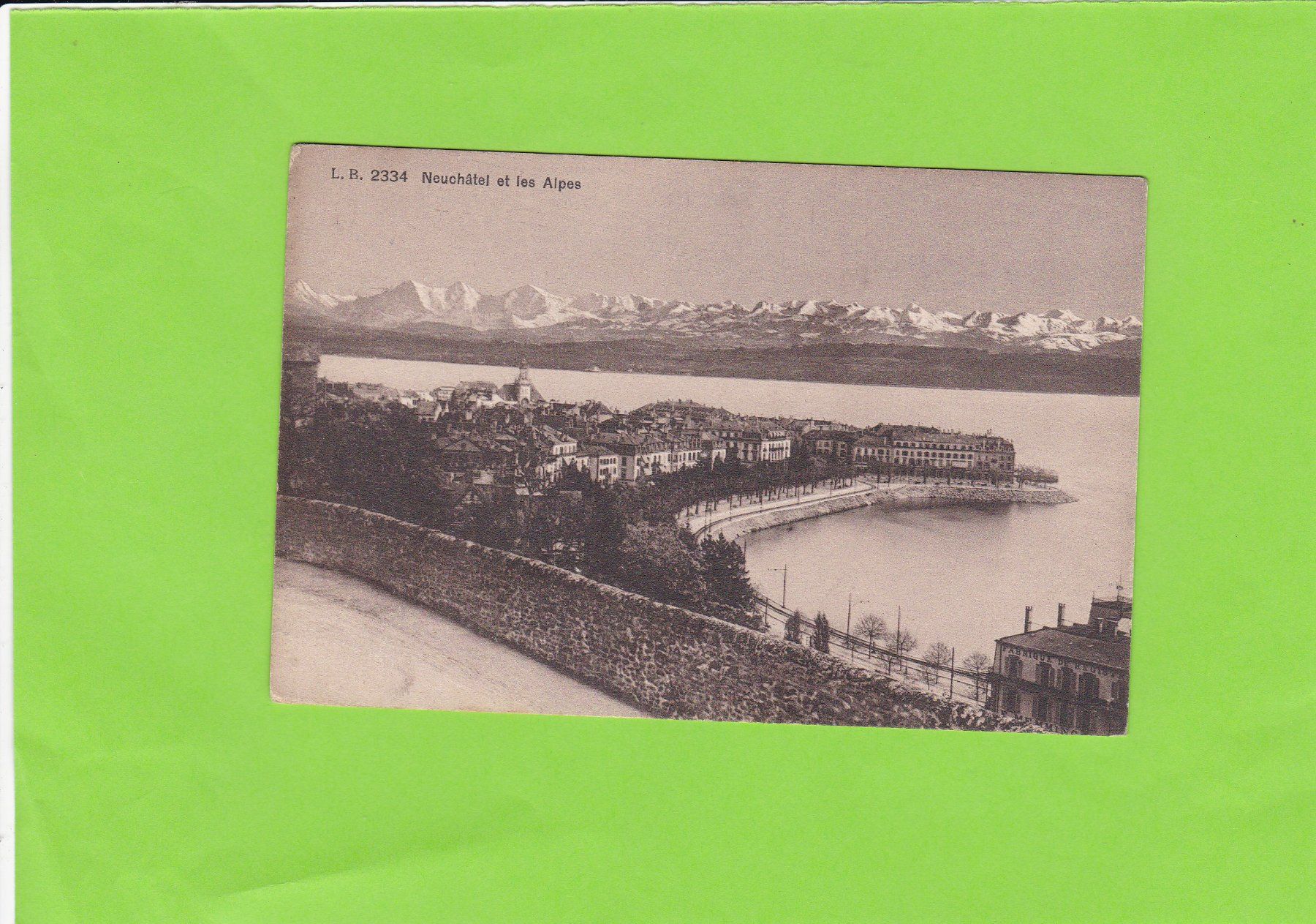 Cartoline postali: Neuchâtel et les Alpes 1911 – Usato da St. Peterzell venduto da neckertal