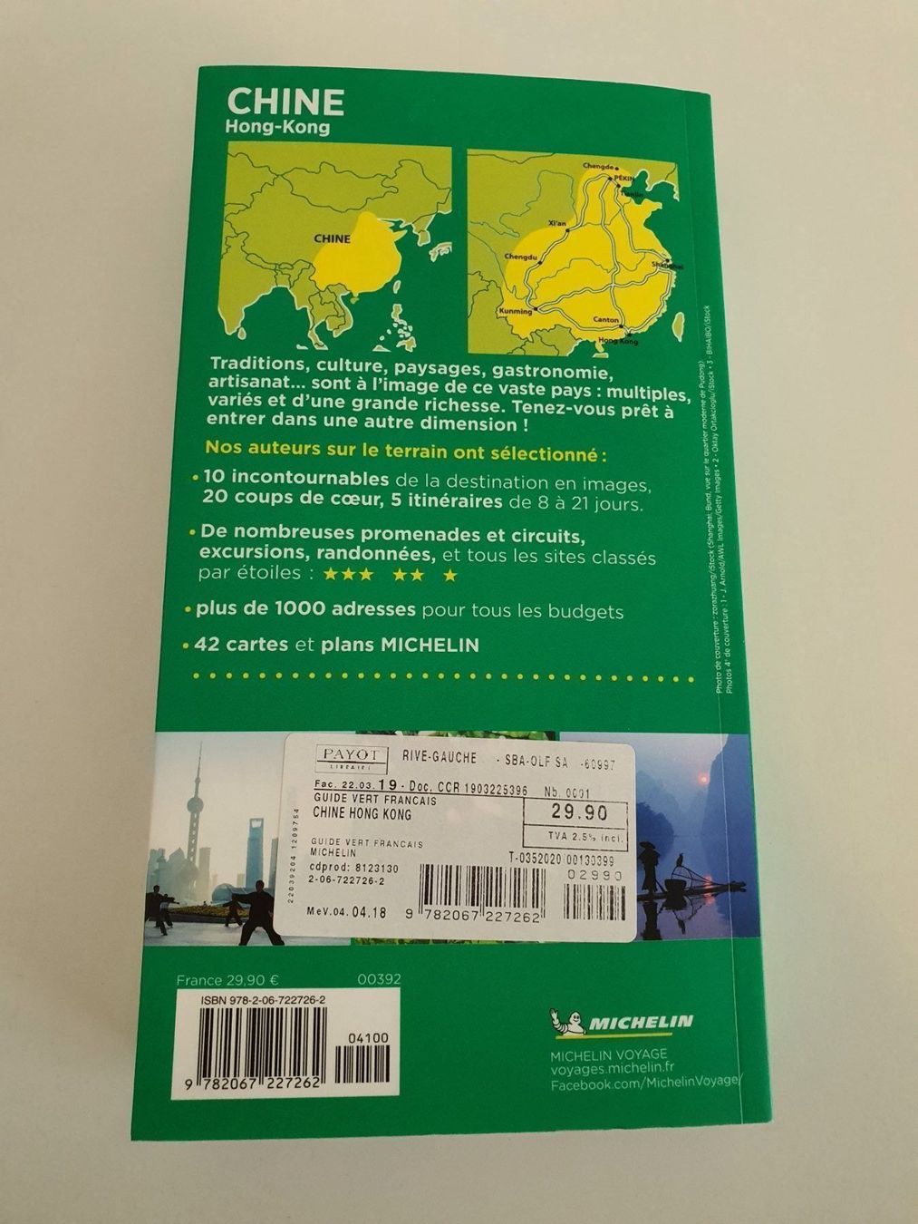 Libri: Guide vert Michelin - Chine & Hong-Kong – Usato da Genève venduto da ant_5hwp 1