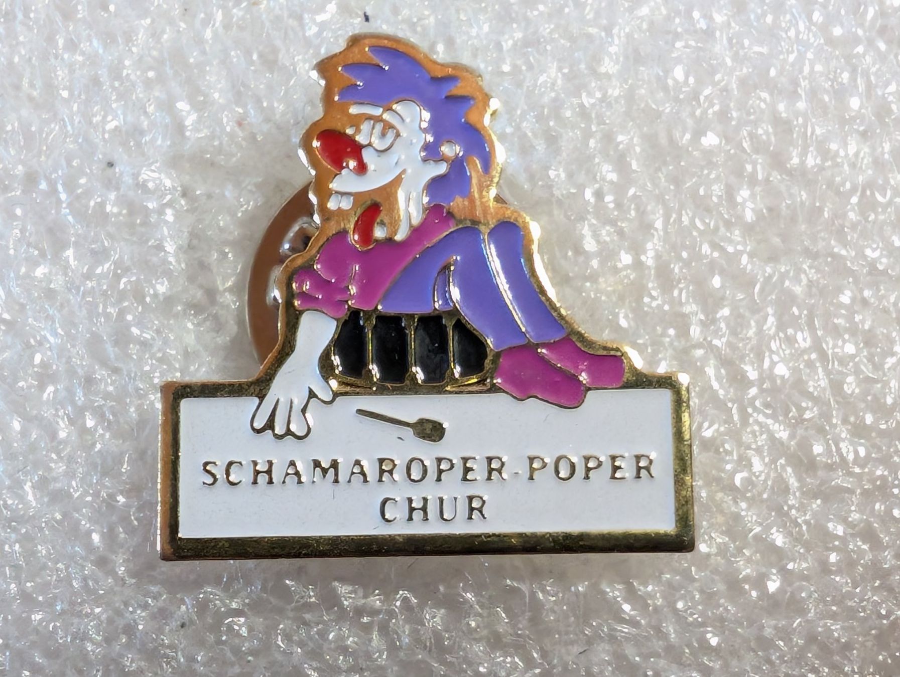 Placchette & Badge: Ansteckpin 295: Schamaroper Poper – Usato da Oppligen venduto da Pin-Fall-Shop
