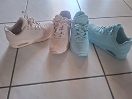 Skechers UNO Turnschuhe Set rosa und blau Grösse 38