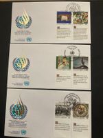 UNO NY Genf Wien 1989 Lot FDC Menschenrechte Artikel 1-6 fr