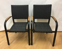2 Rattanstühle für Garten oder Terrasse