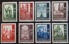Österreich Kat. 885-892 ** 1948 Kat. 22 Euro