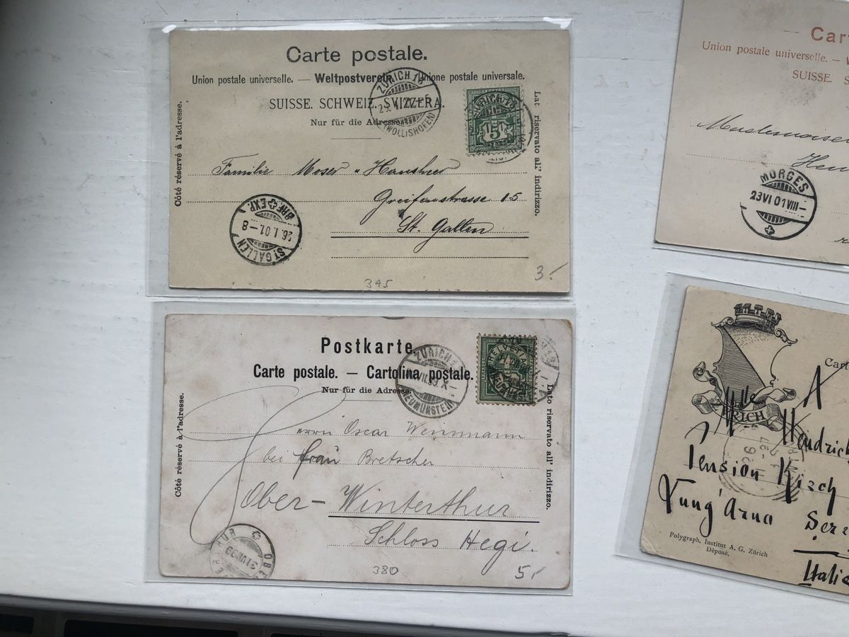 Cartoline postali: 6 antike Ansichtskarten STADT ZÜRICH – Usato da Lufingen venduto da Rac0 6