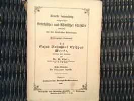 Gaius Sallustius Crispus: Der Krieg gegen Jugurtha, 1855