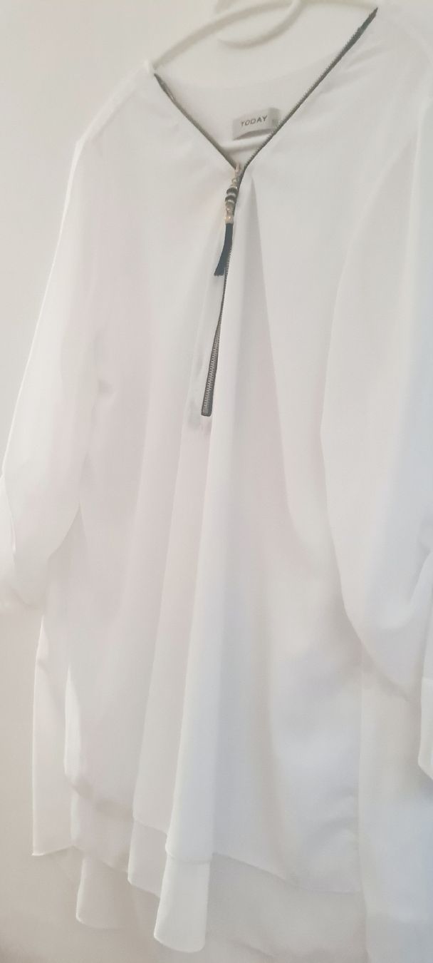 Blusen: Chemise blanche TODAY avec fermeture éclair T. XL – Gebraucht aus Epagny von Mjcee 2