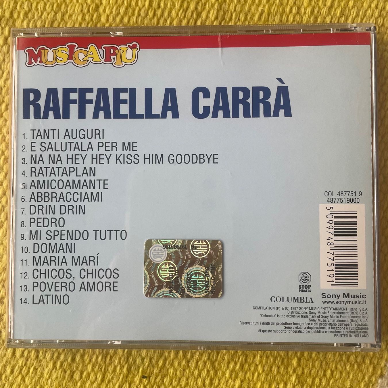 CDs: RAFFAELLA CARRÀ-MUSICAPIU – D'occasion à Rorschacherberg par CD-Roli 1