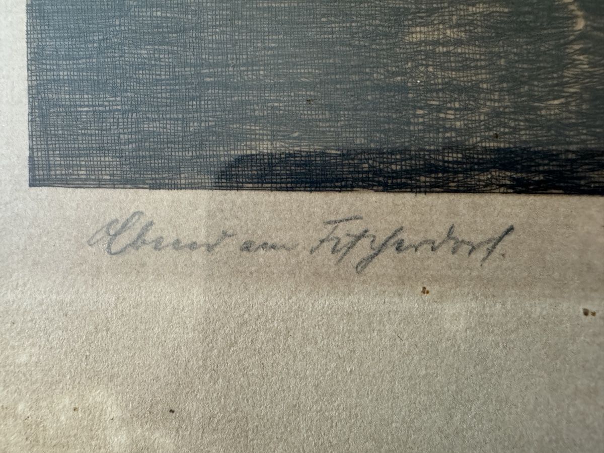 Incisioni: Alter Stich von 1913 Fluss mit Boot – Usato da Erstfeld venduto da Mario_boe0 3