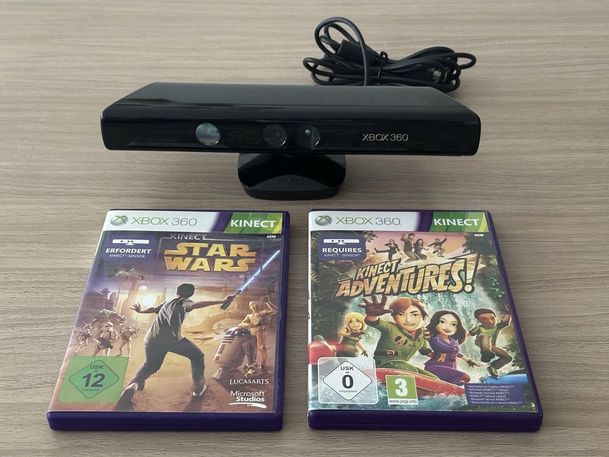 Microsoft Spiele: XBOX 360 Kinect Bundle (inkl. Star Wars + Kinect Adventures) – Gebraucht aus Winterthur von Jeremie_B