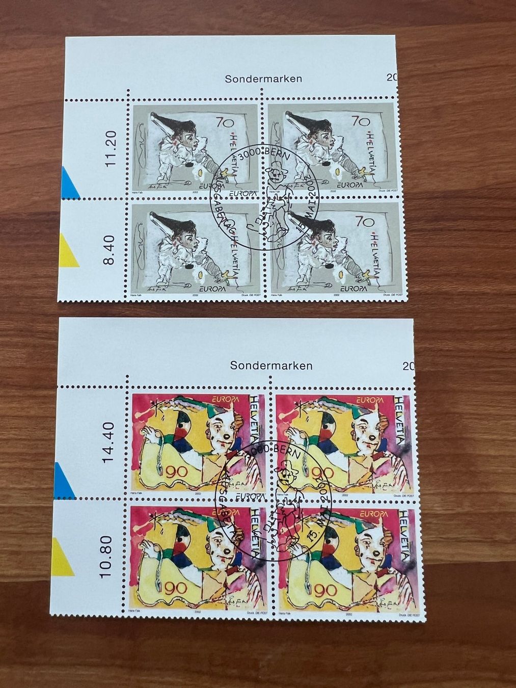 Tutti i francobolli: 2003 CH Erstag gest.Viererblock mit Tab  (K230) – Usato da Hinwil venduto da Sidi4