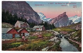 Alp Reslen vor dem Seealpsee, gelaufen 1924