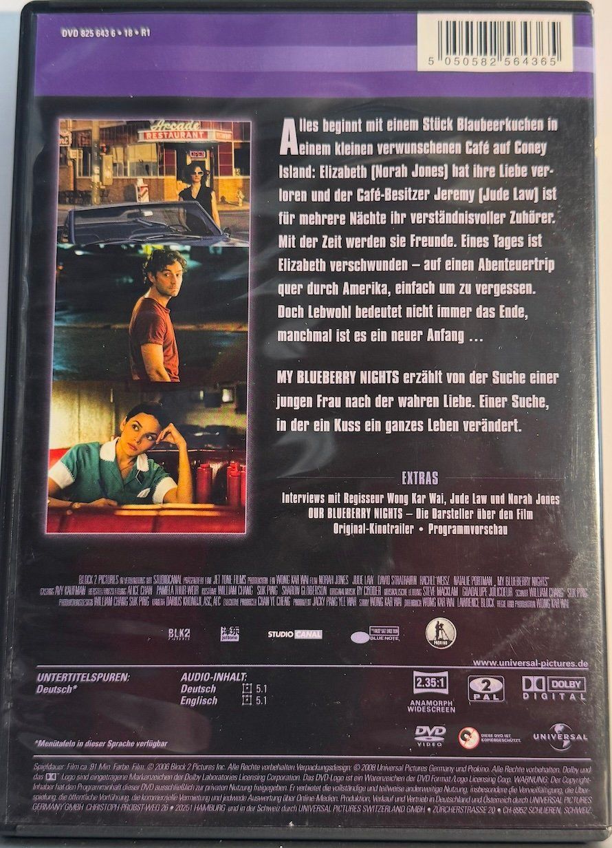 Tutti i DVDs: DVD BLUEBERRY NIGHTS – Usato da Wisen venduto da gigisna 2