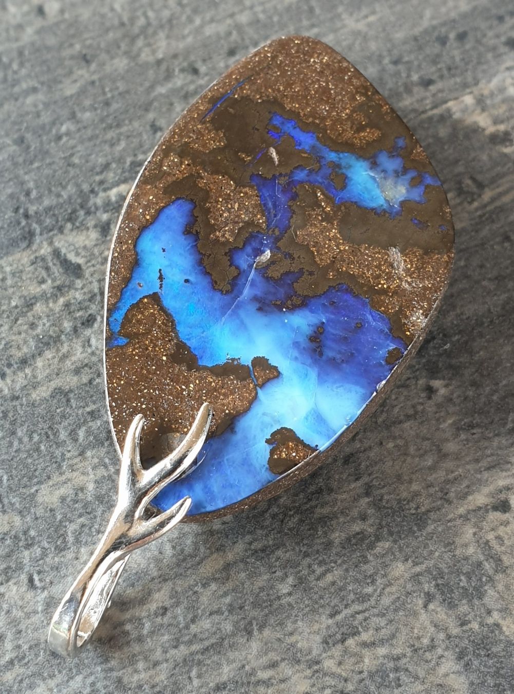 Ciondoli: Anhänger Boulder Opal. – Nuovo (secondo la descrizione) da Niederbüren venduto da Raphael014 2