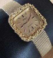 Valgine Handaufzug Gold Plated Elegante Damenuhr