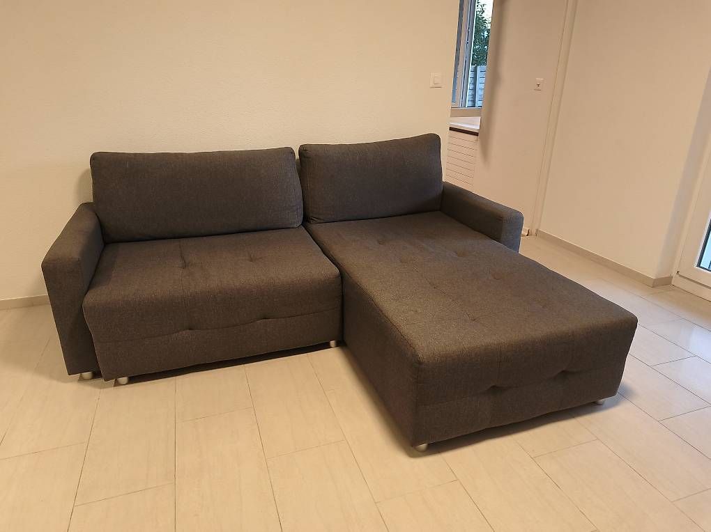 Divani: Ecksofa mit Recamiere, anthrazit  220 × 180 cm – Usato da Olten venduto da kil_7q8q 2
