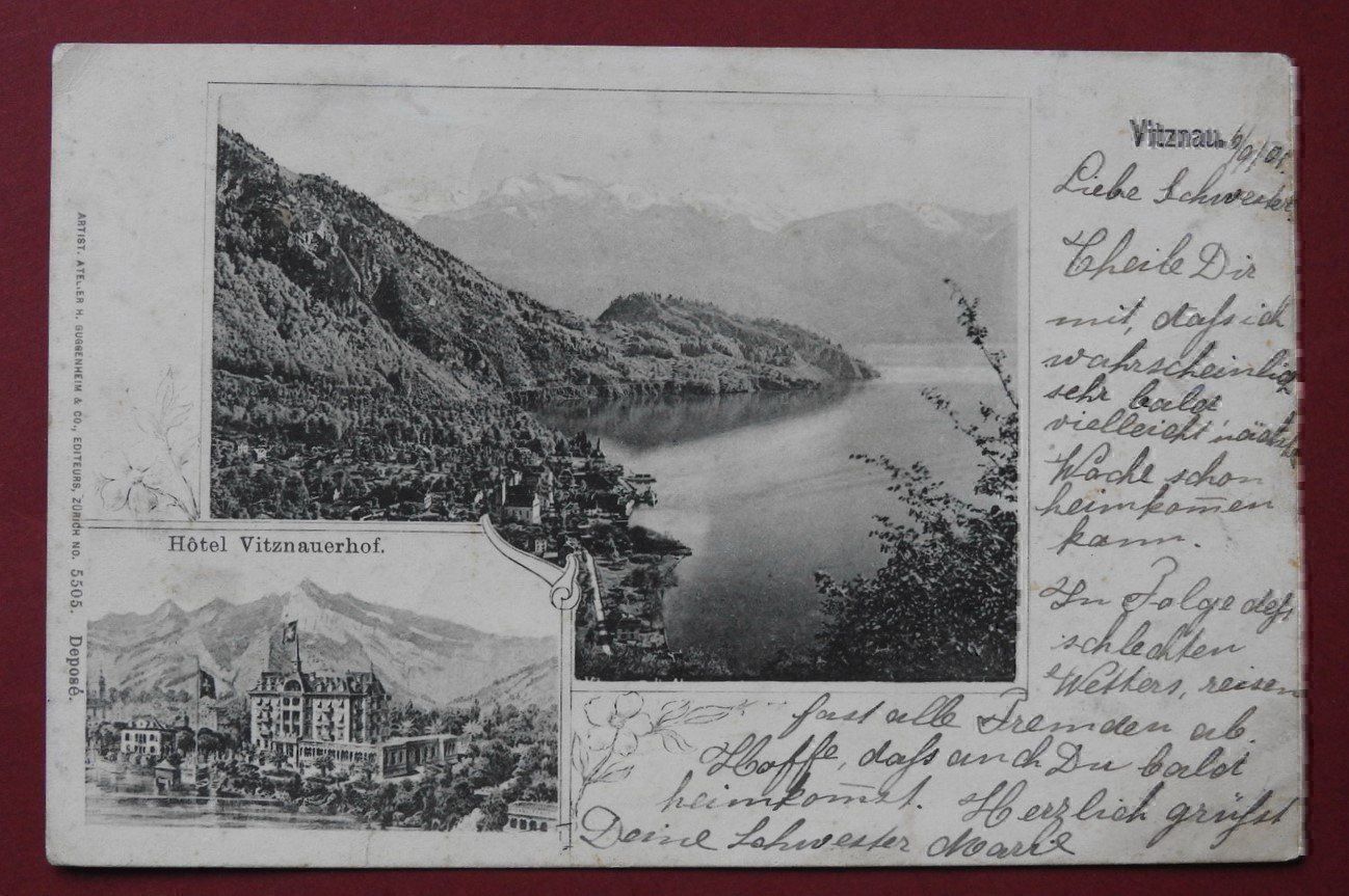 Cartoline postali: VITZNAU - Hotel Vitznauerhof 1901 – Usato da Rain venduto da 999-800-K