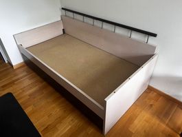 Bett mit Ausziehbett 90x190cm Holzgestell