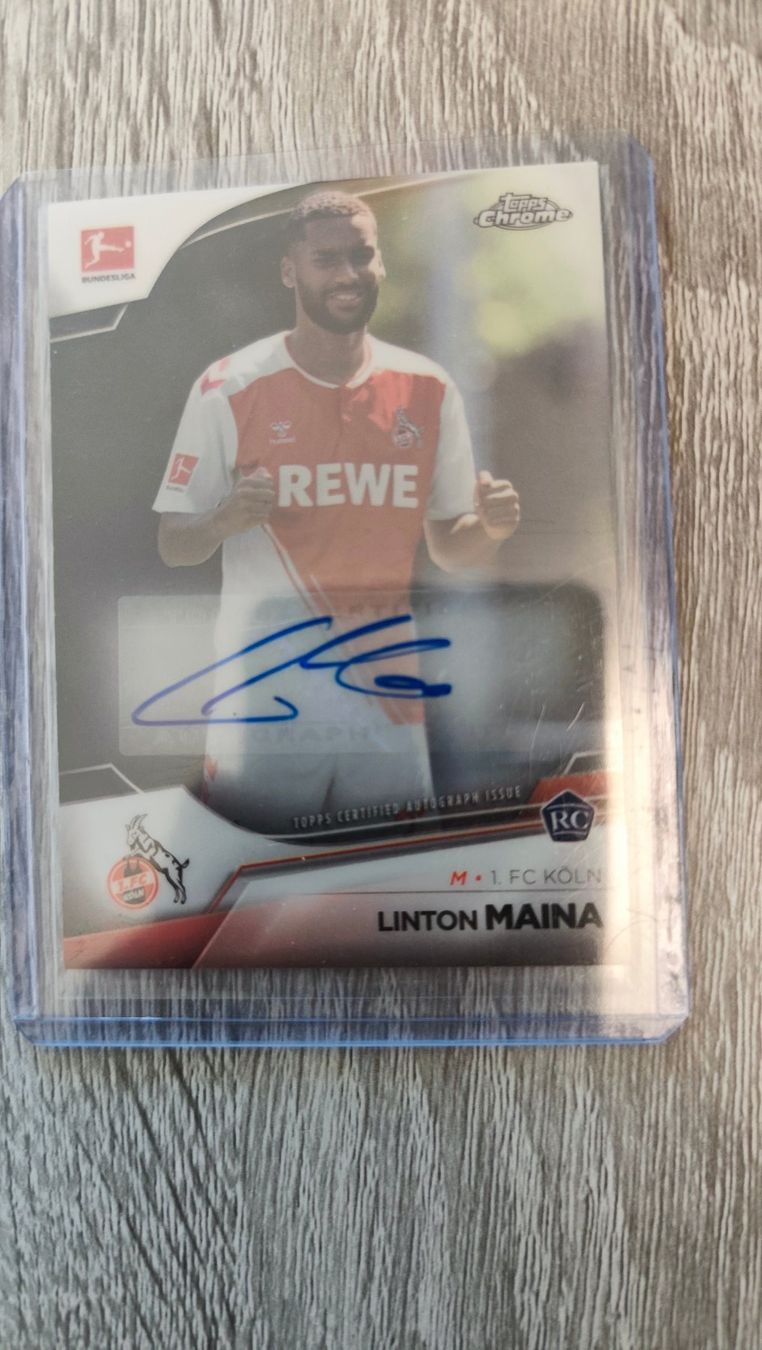 Topps Cartes à collectionner: Topps Chrome 22/23 Linton Maina mit Autogramm – D'occasion à St. Gallen par RudyundFloydCards