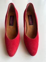 Rote Wildleder Pumps -  Grösse 36