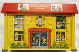 Fisher Price Kinder Spital 931, Vintage Spielzeug Rarität!