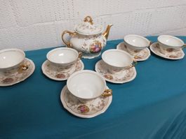 Bavaria Teeservice alt Fragonard Goldrand