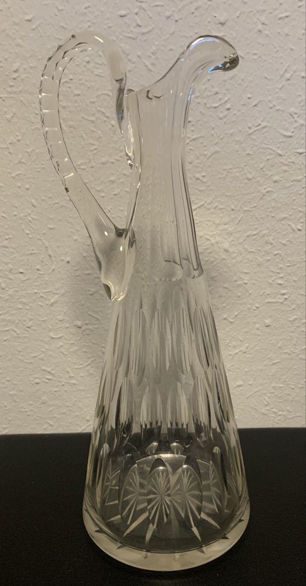 Caraffe: Vintage Kristall Glaskaraffe Dekander – Usato da Winterthur venduto da Darfweg