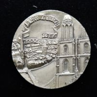 Zürich Medaille 999 Silber 1986 2000 Jahre Zürich, 23,5gr.
