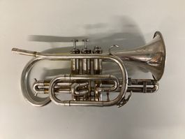 B&S Es-Cornet versilbert – Restaurationsobjekt -Wiitergäh