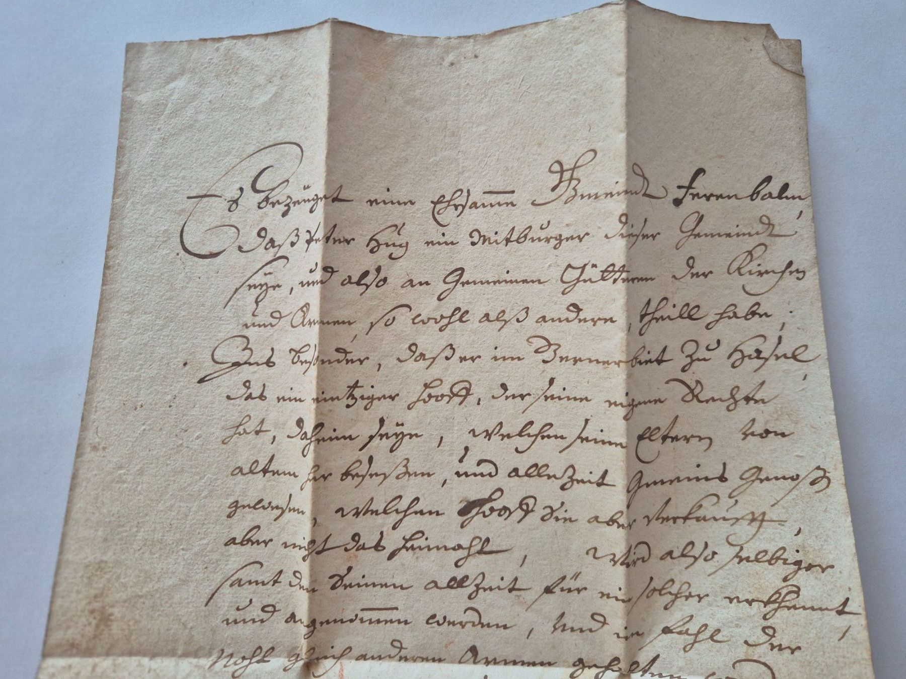 Documenti: Brief Kopie 15 Juli 1714 – Usato da Langendorf venduto da zvonu161 2