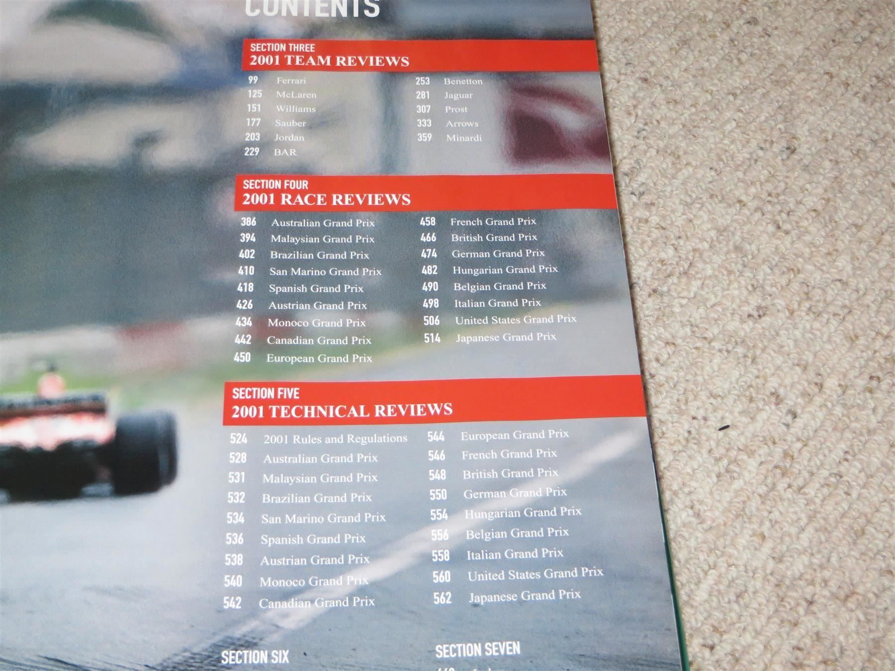 Libri: 2001 F1 Formula One Annual – Usato da Spiez venduto da Crazyduck 5