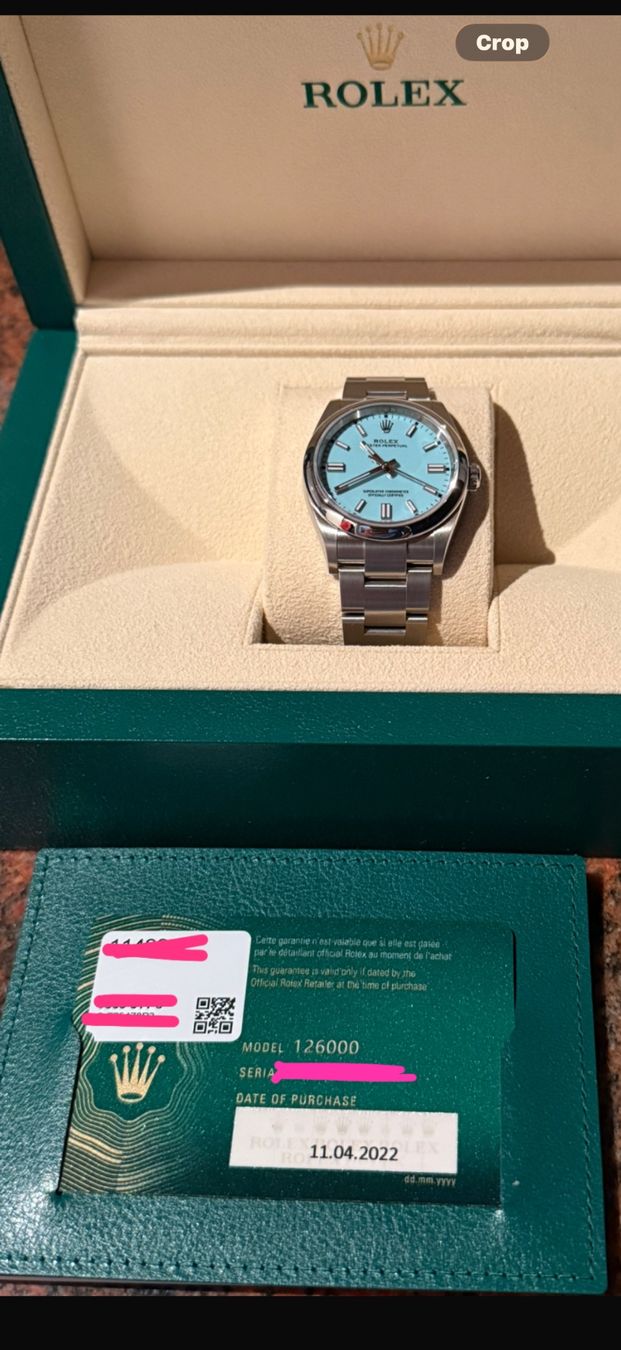 Rolex Orologi: Rolex OP 36 Tiffany Dial  Ungetragen – Nuovo e nell'imballaggio originale da Volketswil venduto da G14Carter 6