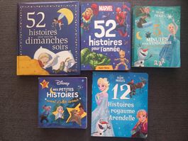 Lot de 5 livres pour enfants, histoires diverses
