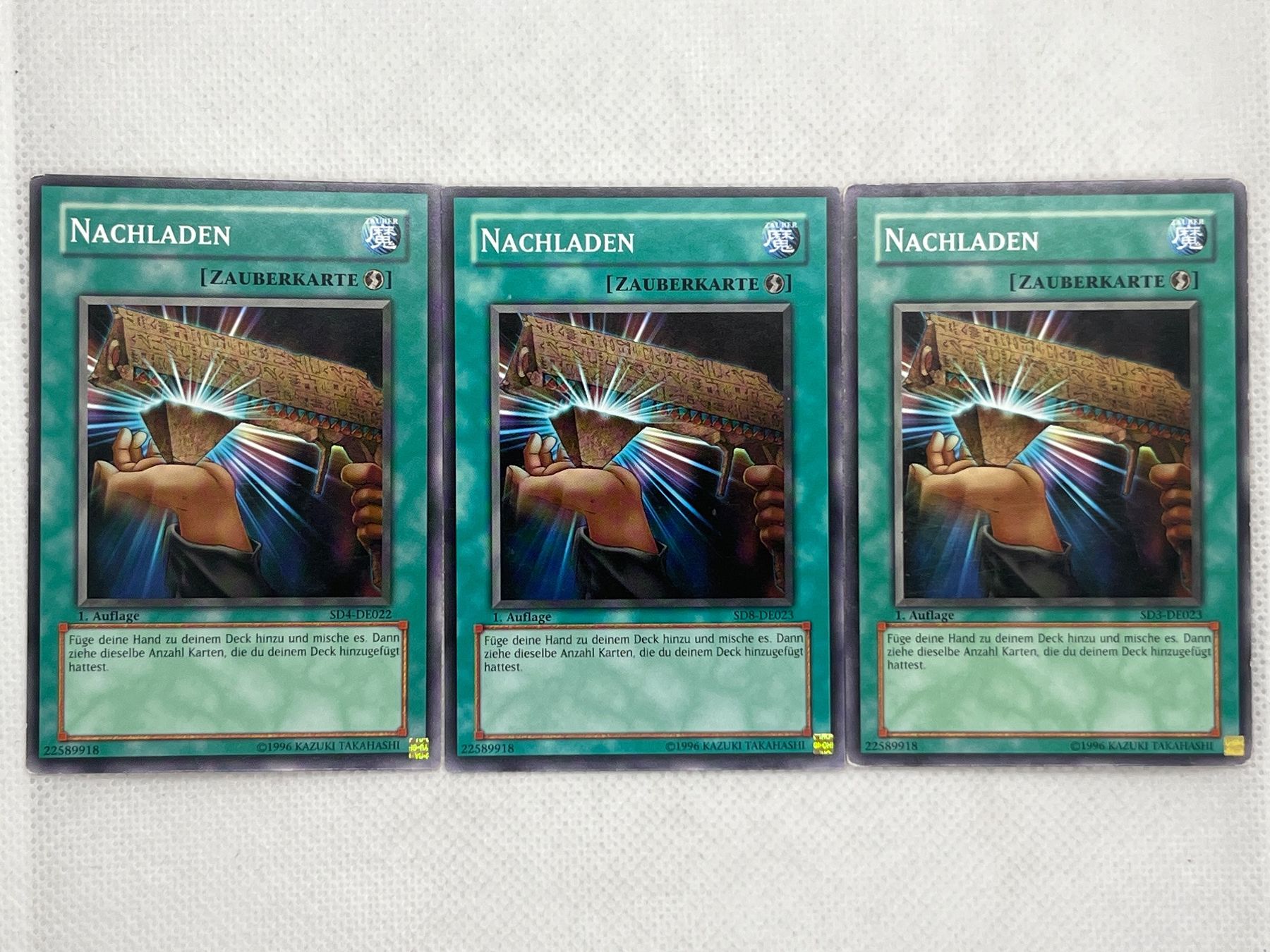 Yugioh Carte collezionabili: Yu-Gi-Oh! - Nachladen - 3 Karten – Usato da Hinterkappelen venduto da Kim1992