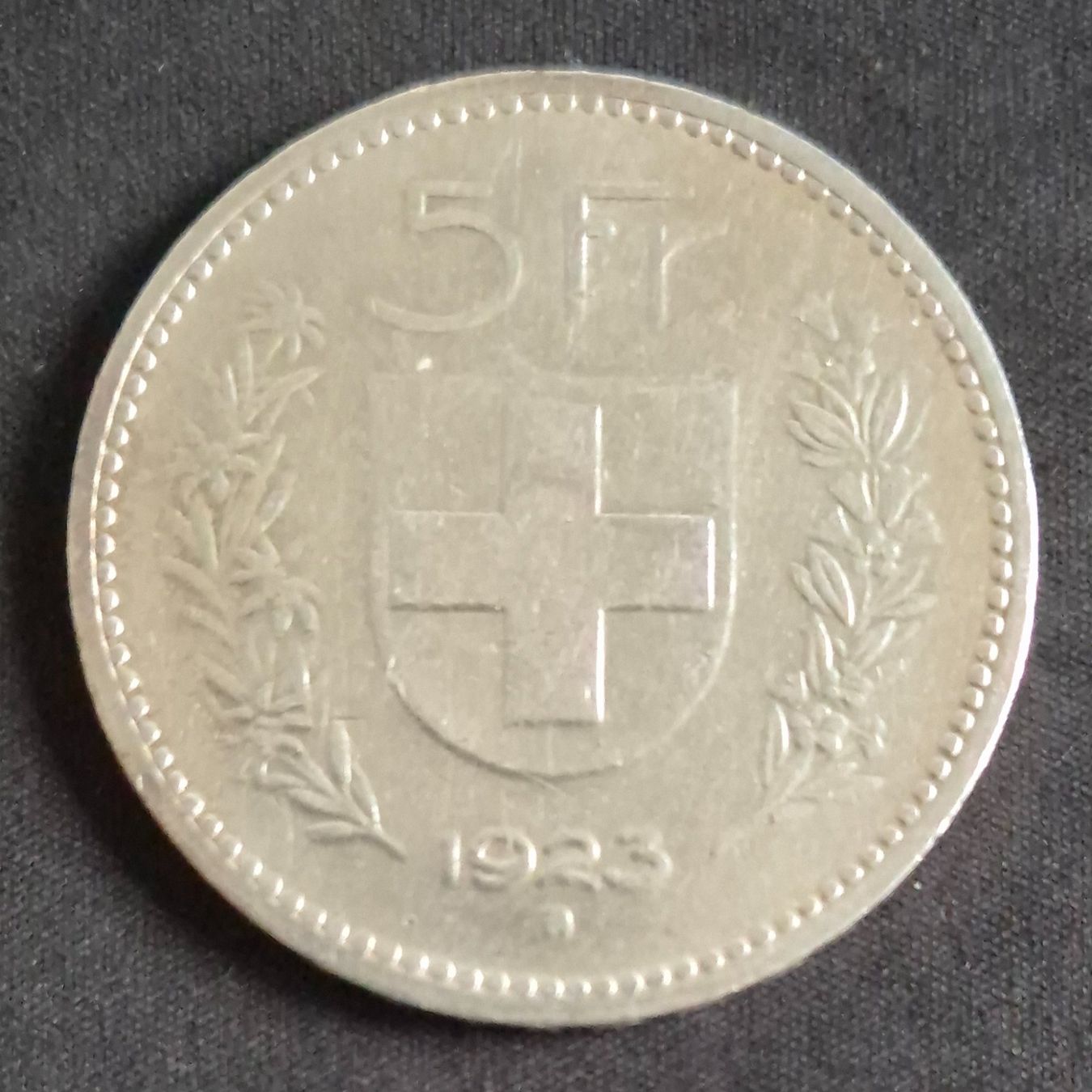 Tutti le monete: 5 Franken 1923 – Usato da Kaiseraugst venduto da Collect-A-Con