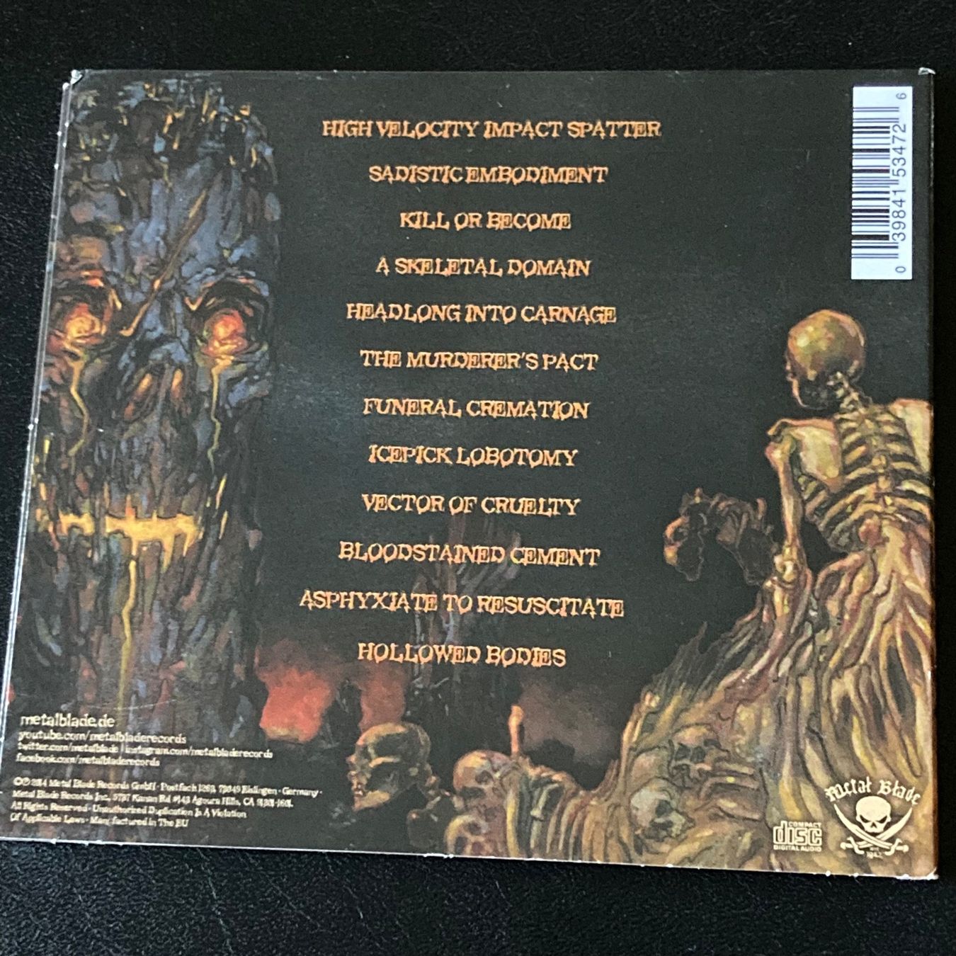CDs: Cannibal Corpse - A Skeletal Domain – Gebraucht aus Bern von Ntsamina 1