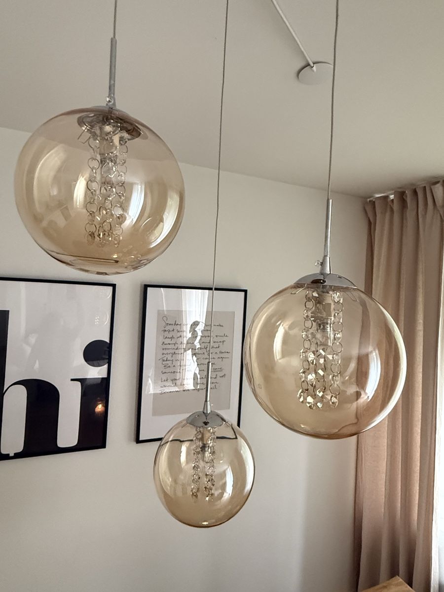 Lampadari & plafoniere: Deckenleuchte Kugelleuchten Glas Bernstein – Usato da Zürich venduto da hub_xzw7 1