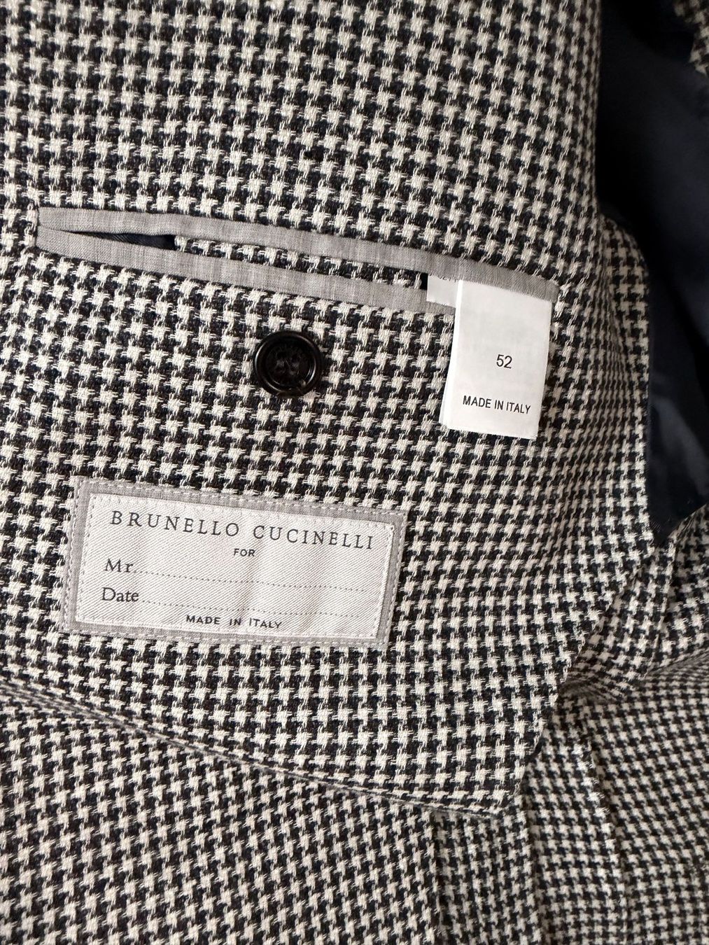 Brunello Cucinelli Giacche: Sakko Brunello Cucinelli Hahnentritt Grösse 52 – Nuovo (secondo la descrizione) da Oberwil b. Zug venduto da hallihallo12 2