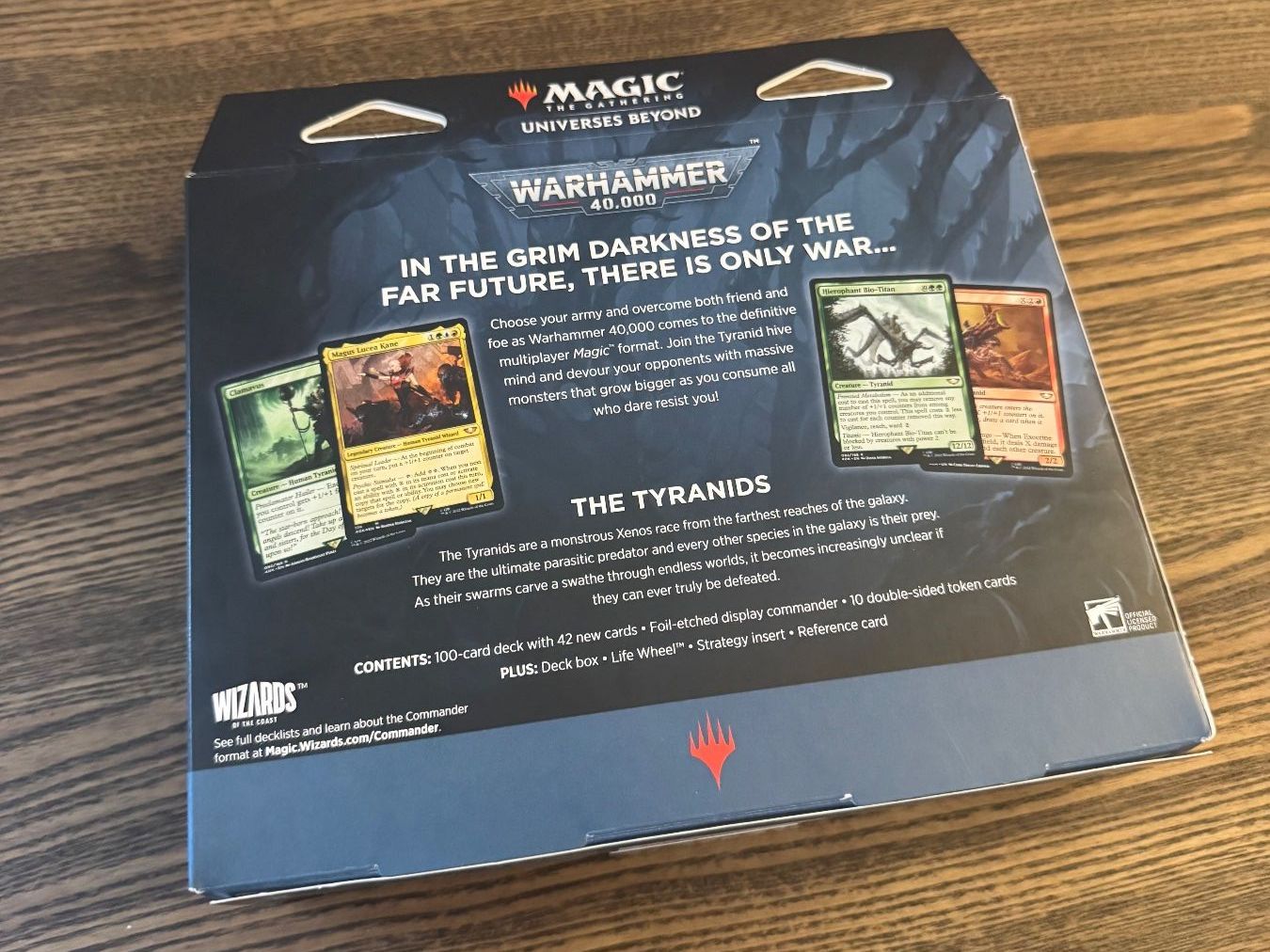 Magic The Gathering Carte collezionabili: MTG Warhammer 40,000: Tyranid Swarm Sealed Commander Deck – Usato da Bern venduto da bal_8k9q 2