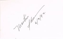 Martin Sheen 1940- Autogramm signiert Karte 8x13cm