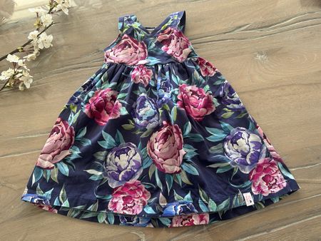 Selfmade Sommer- Blumenkleid , Grösse 98🌺🌸💐🌞