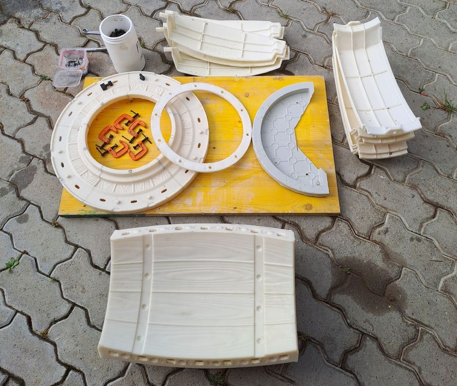 Yardwe Betonschalung Für Gartenpfeiler - Wiederverwendbare Balustradenform 47,5x17x16,5cm