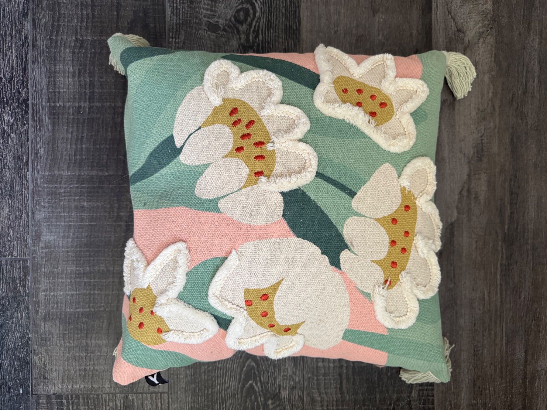 Pfister Kissen: 🌸 housse de coussin brodée à fleurs 🌸 45x45 – Gebraucht aus Muraz (Collombey) von iLoveNYC 1
