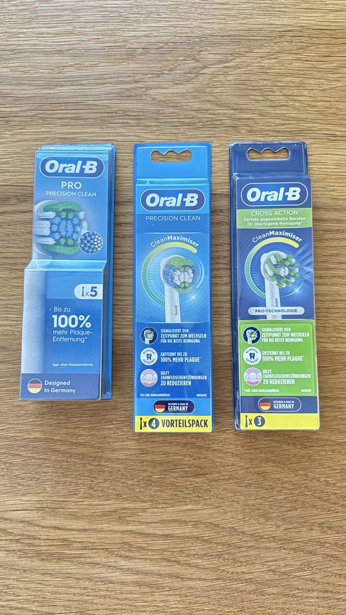 Oral B Cura dei denti: Oral-B Aufsteckbürsten Precision Clean/Cross Action – Nuovo e nell'imballaggio originale da Horgen venduto da minimouse09