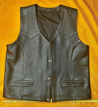 Vintage Lederweste, Gr. M, Top Zustand, ungetragen