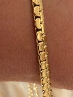 Luxus Elegante  19 cm + 5 cm Armband Farbe :Gold
