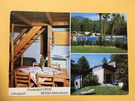 Sessa Tessin Feriendorf VPOD mit Schwimmbad 1974