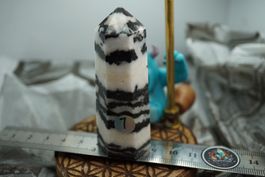 Zebra Jaspis   Spitze        Spitze 7cm x 2,5cm