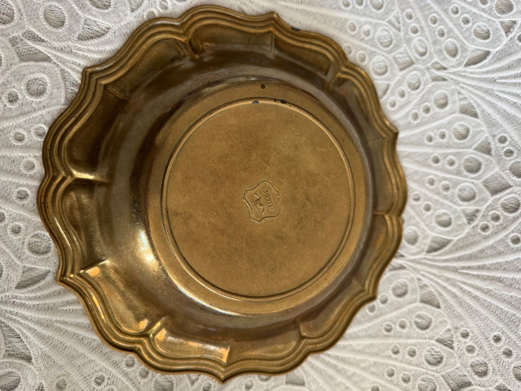 Ciotole: Alter Messingschale mit gewelltem Rand 24cm – Usato da Frenkendorf venduto da Only1 1