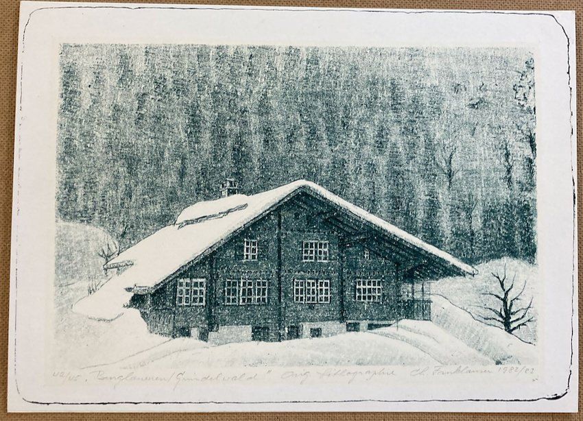 Litho Burglauenen, Grindelwald, von Ch. Fankhauser (ID b339) Kaufen