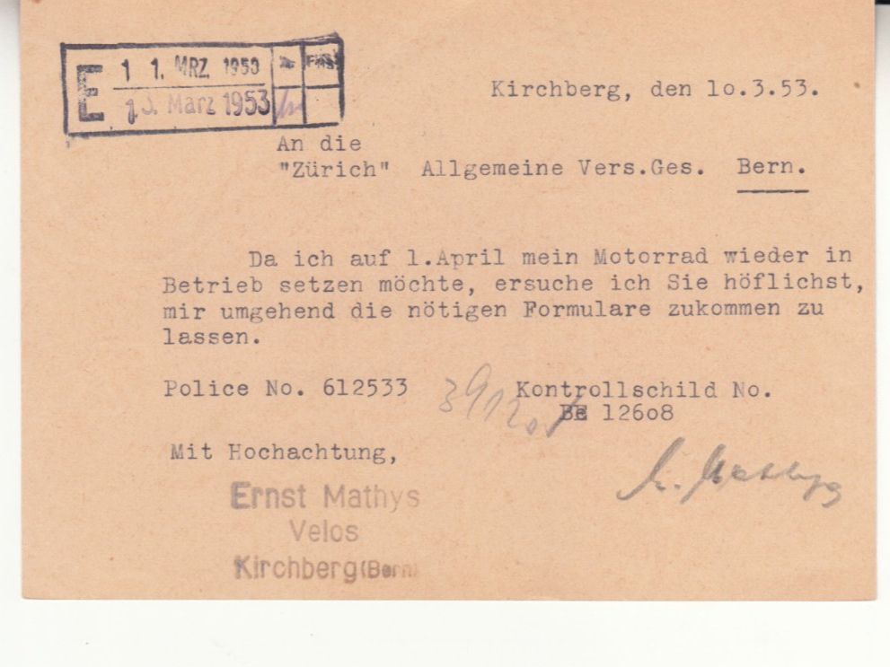 Tutti i francobolli: SGK 183.254 (Langenthal) mit ST Kirchberg – Usato da Bürglen TG venduto da StampGraf 1